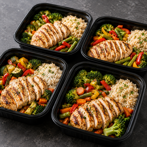 Prepare meals every week