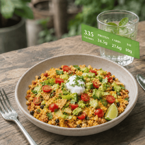 Healthy Chicken Taco Casserole (Dump & Bake)