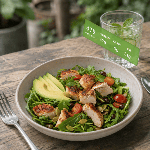 Salsa verde chicken salad